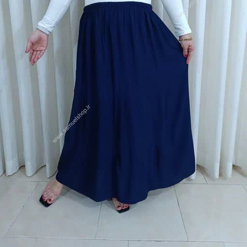 دامن نخی زنانه ساده ماکسی مدل پله ای